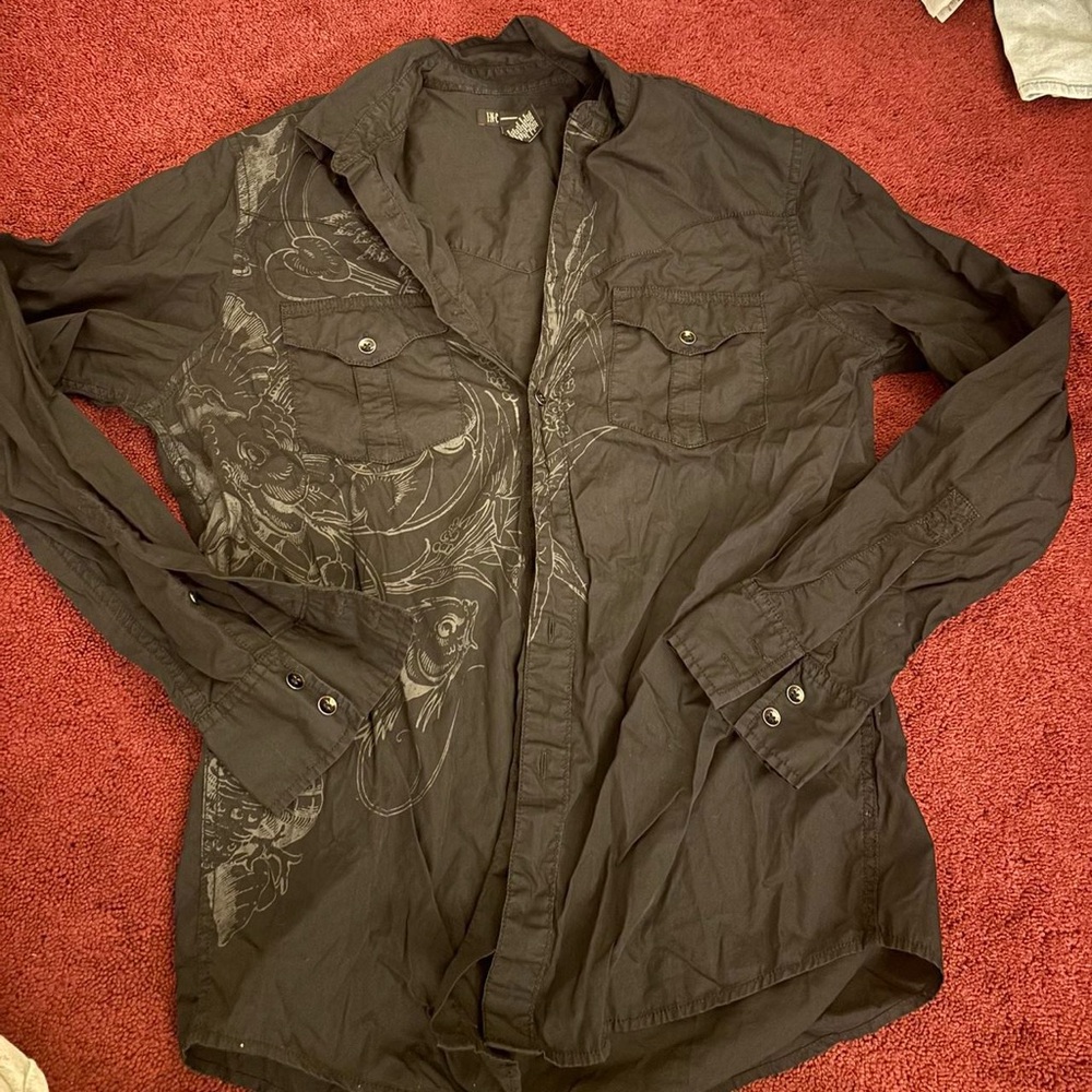 Men's Black Graphic